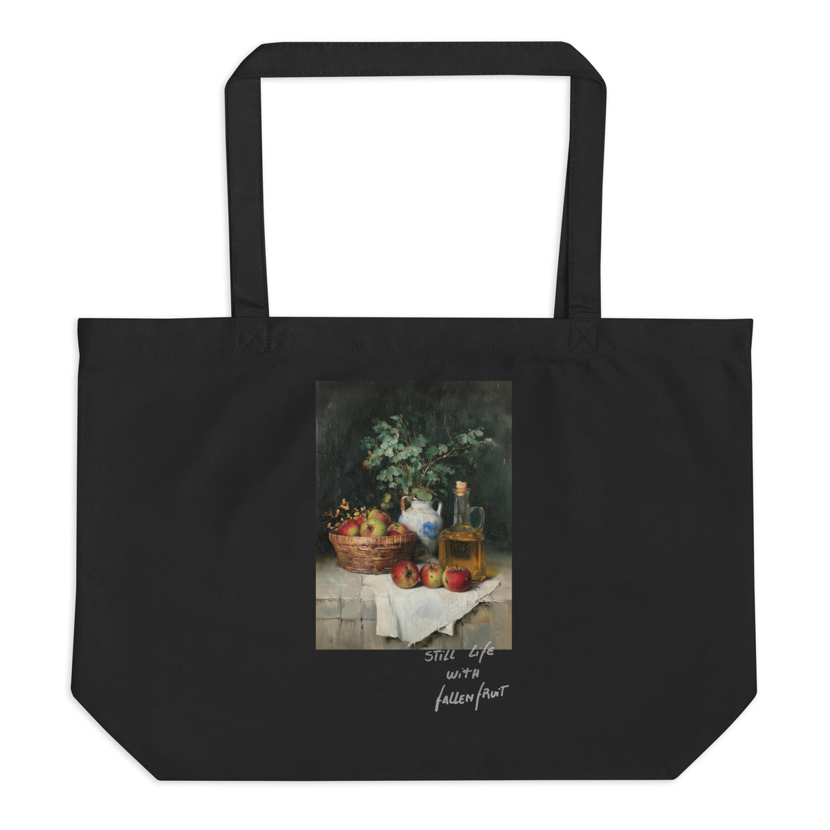 Fallen Fruit large tote bag