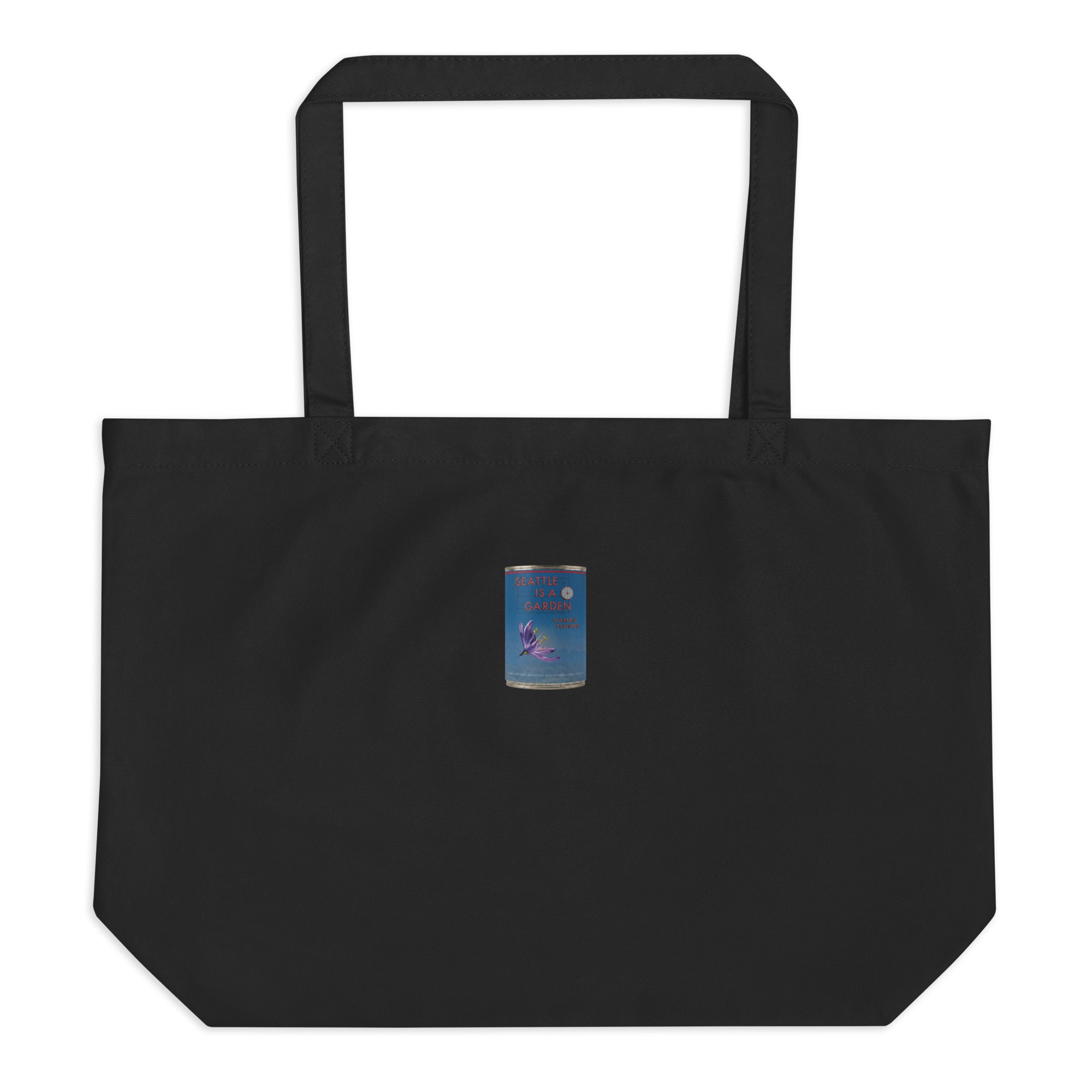 Seattle is a garden large tote bag
