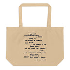 Plant Companionship large tote bag