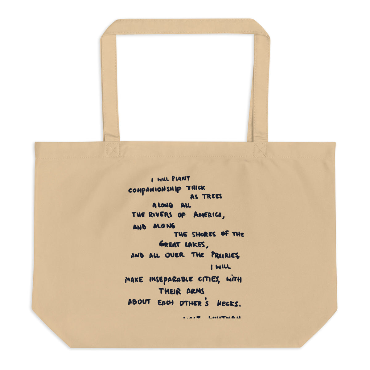 Plant Companionship large tote bag