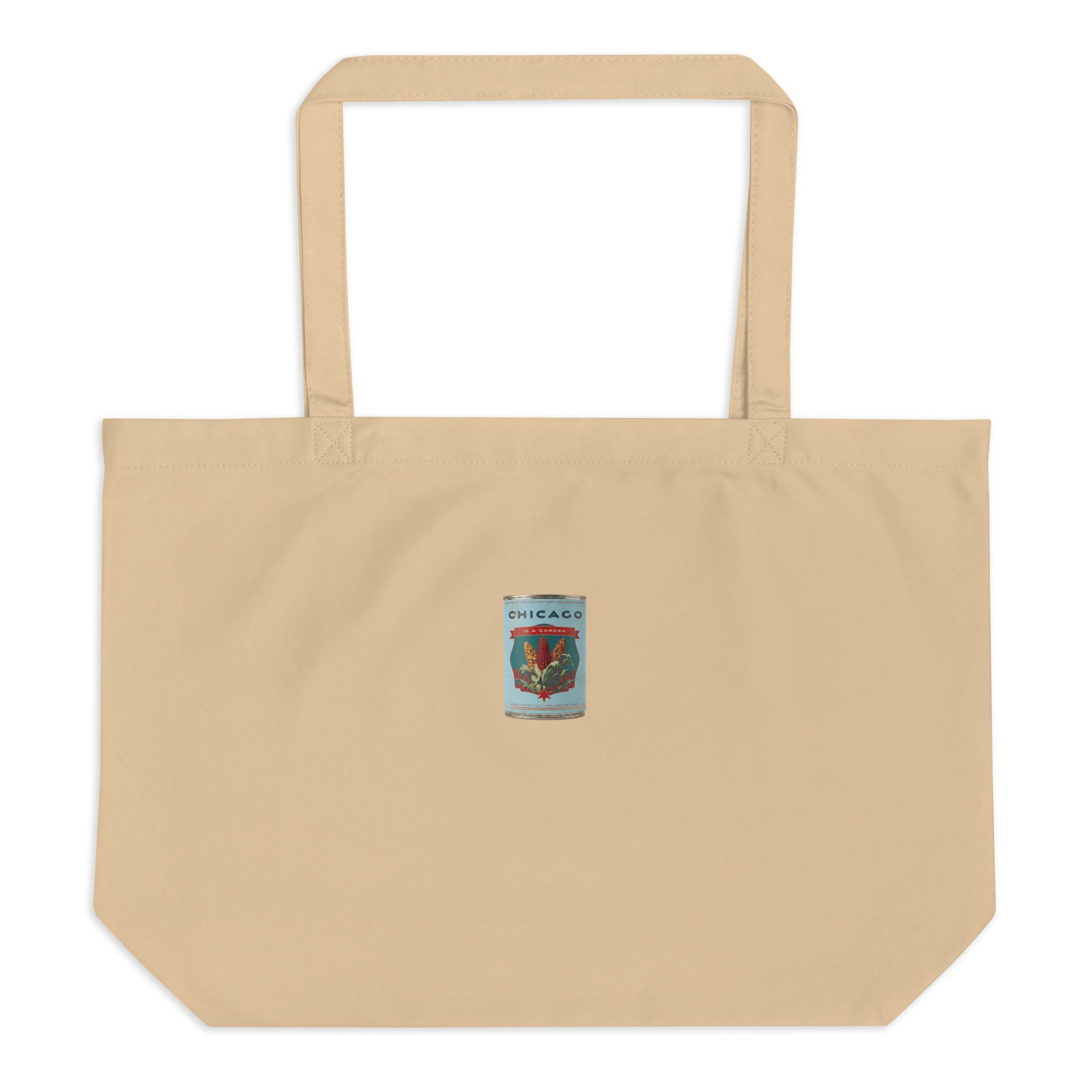 Chicago is a garden large tote bag