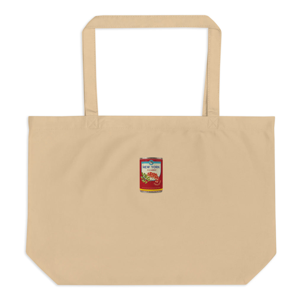 New York is a garden large tote bag