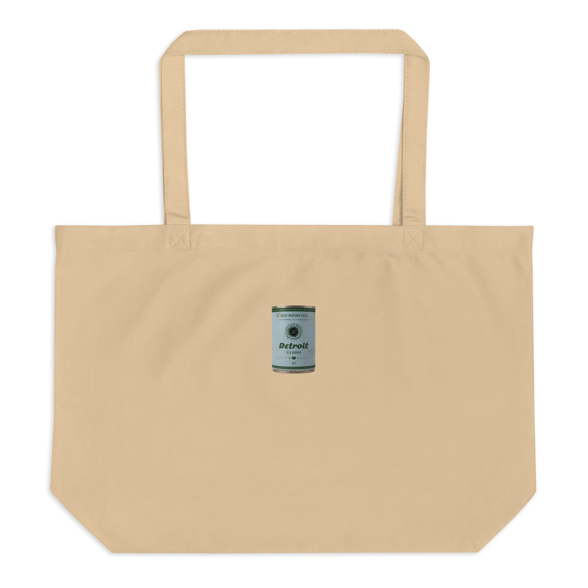 Detroit is a garden large tote bag