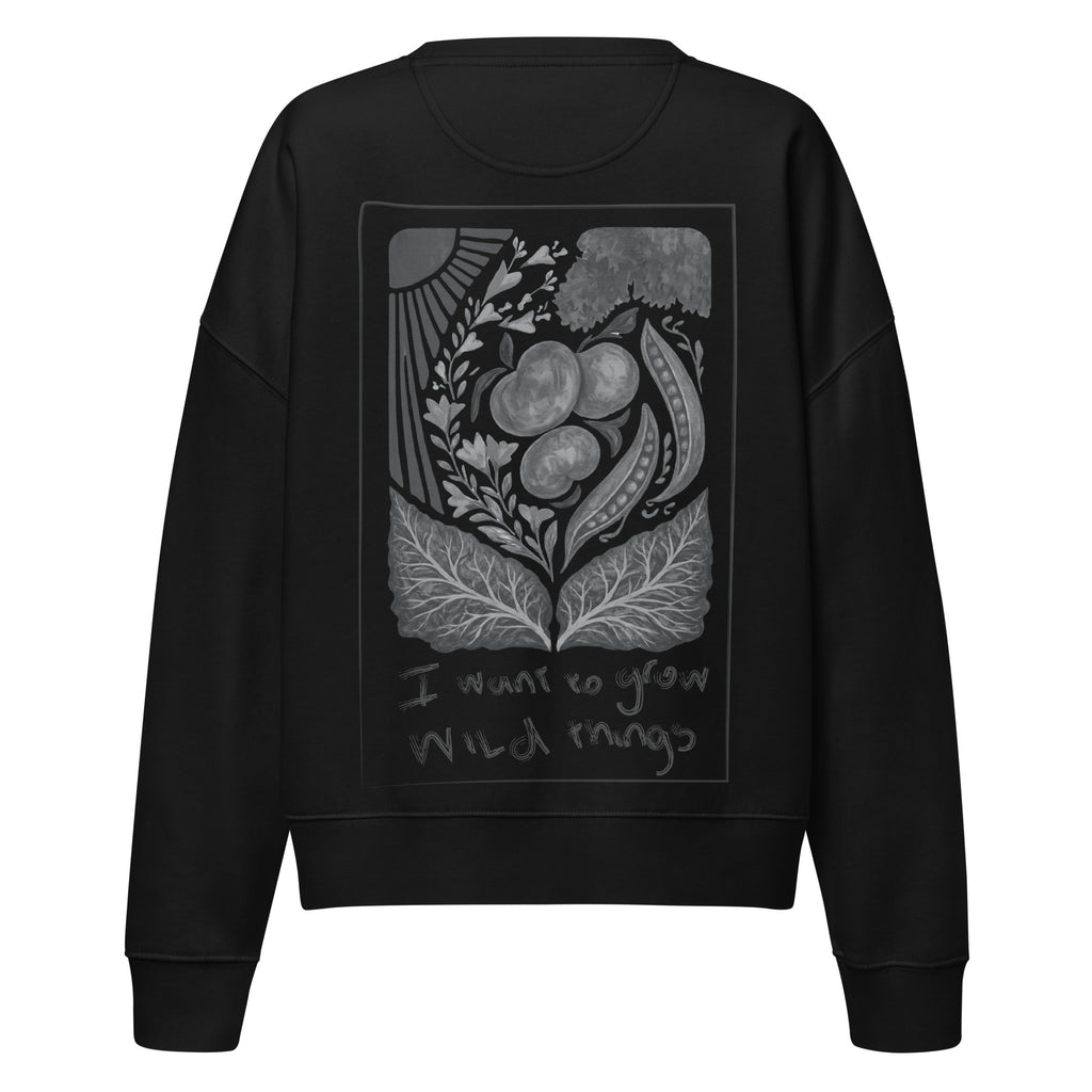 Peach Tree Guild cropped sweatshirt (black)