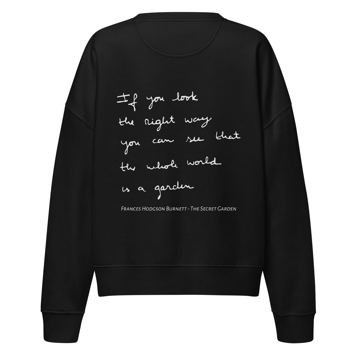 Secret Garden cropped sweatshirt