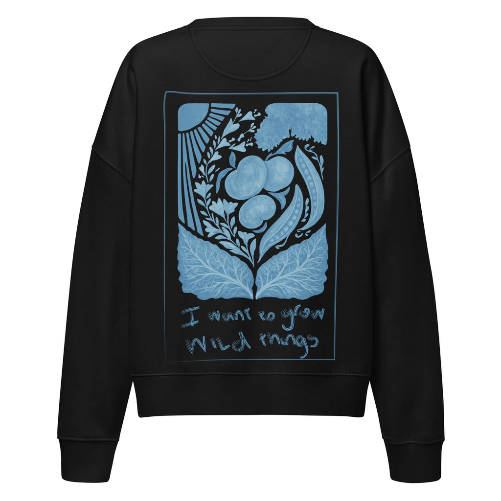 Peach Tree Guild cropped sweatshirt (blue)