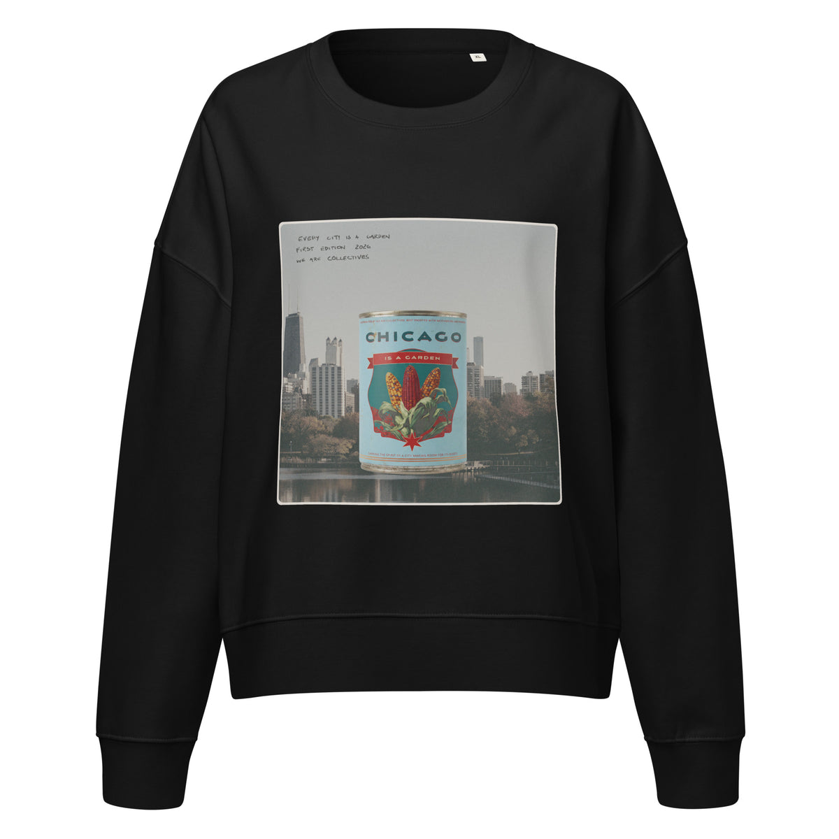 Chicago is a garden cropped sweatshirt