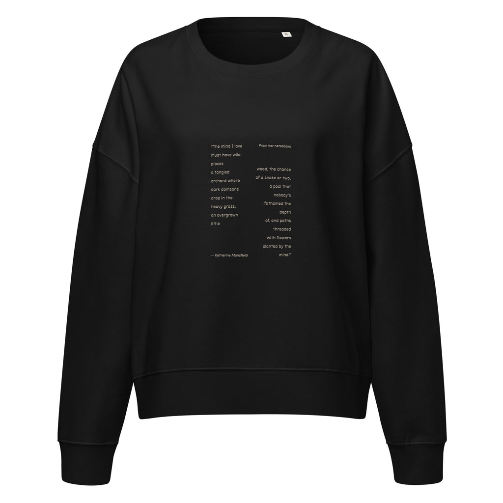 Wild Places cropped sweatshirt