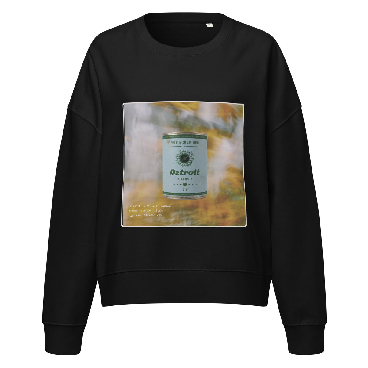 Detroit is a garden cropped sweatshirt