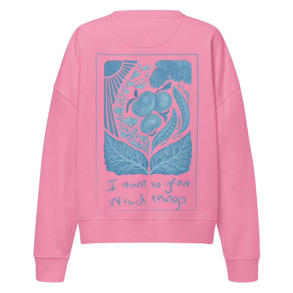 Peach Tree Guild cropped sweatshirt (blue)