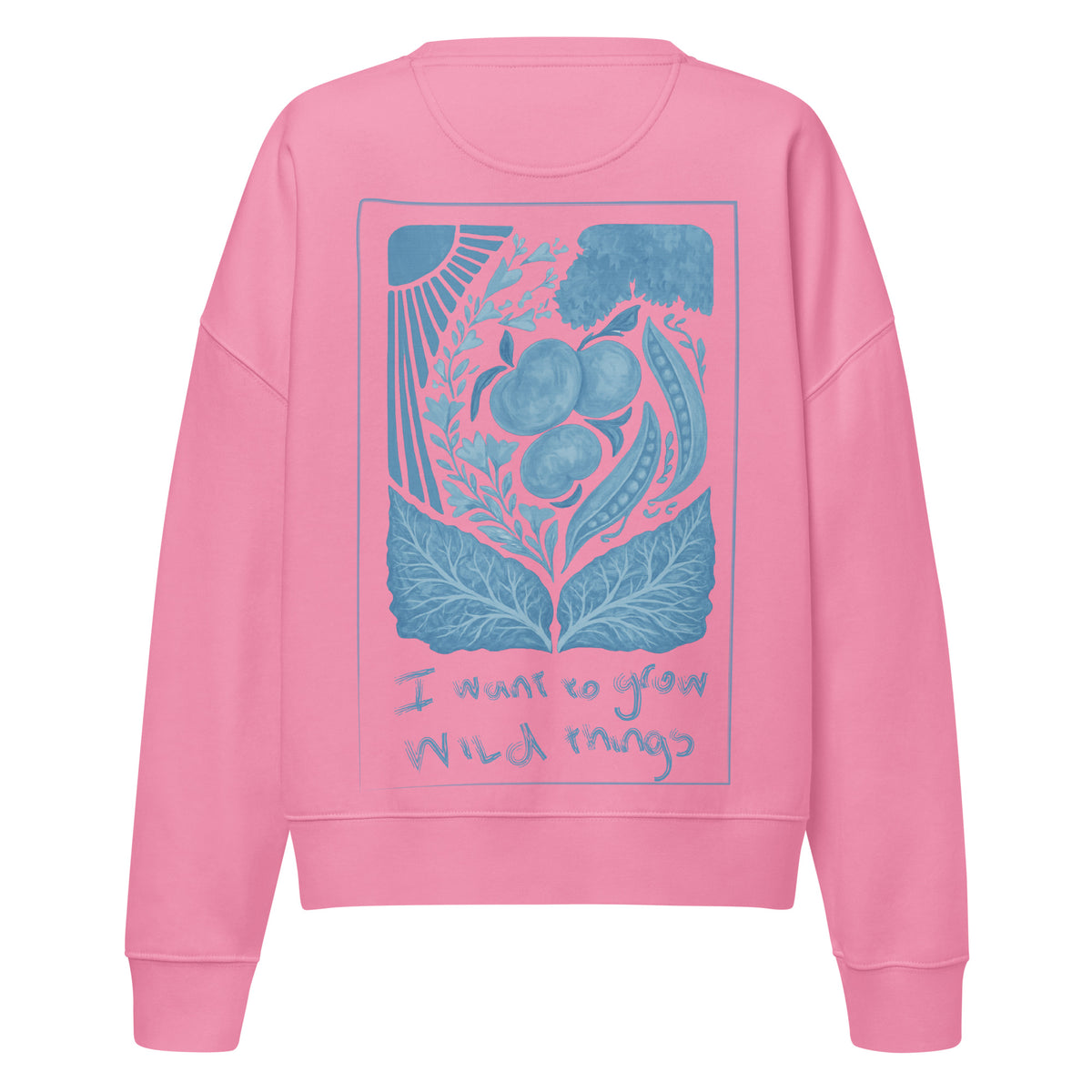 Peach Tree Guild cropped sweatshirt (blue)