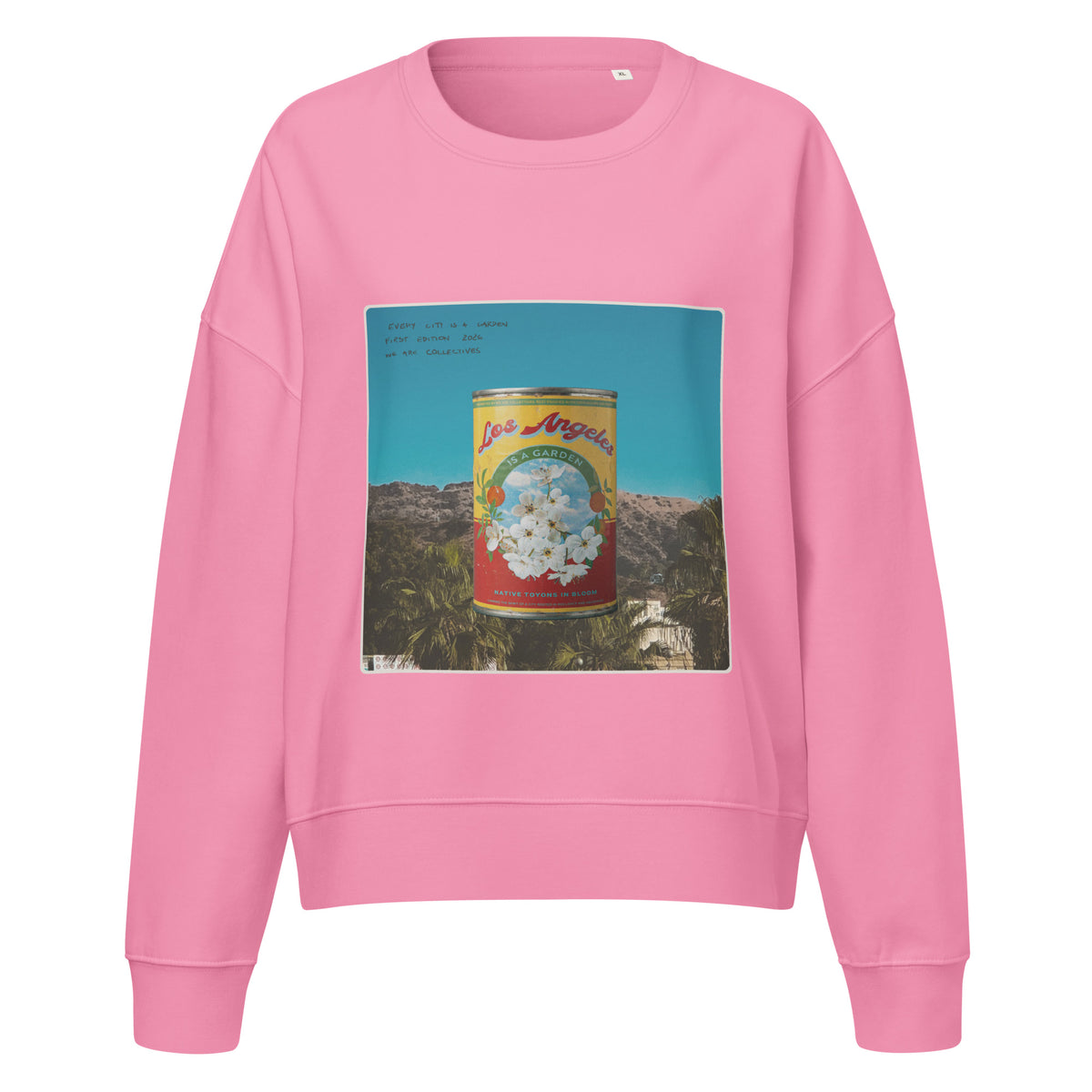 Los Angeles is a garden cropped sweatshirt