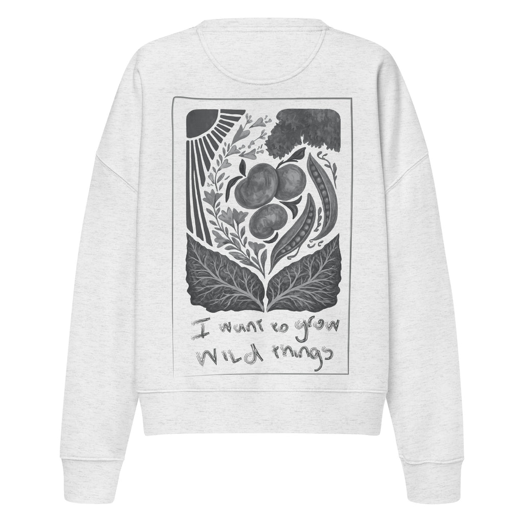 Peach Tree Guild cropped sweatshirt (black)