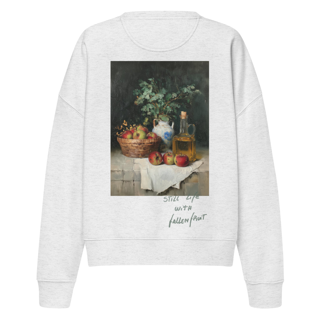 Fallen Fruit cropped sweatshirt