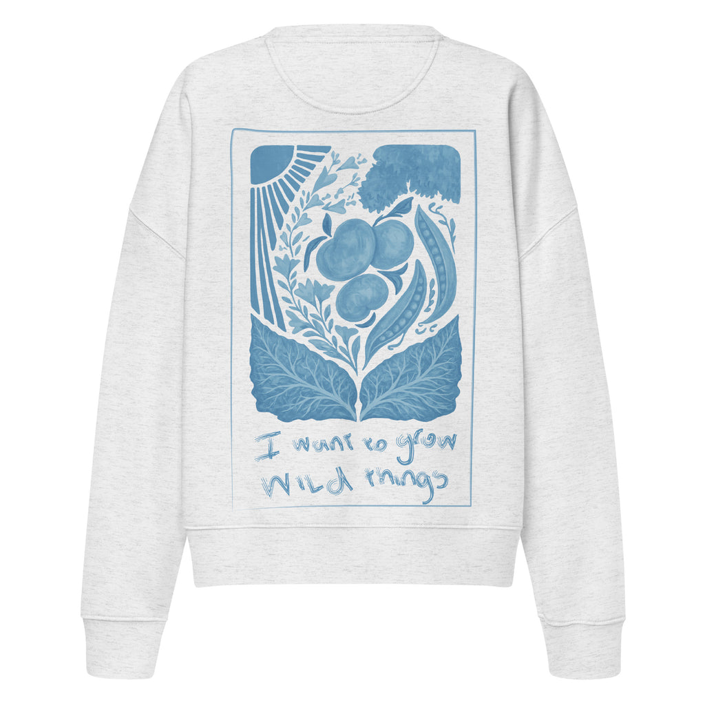 Peach Tree Guild cropped sweatshirt (blue)