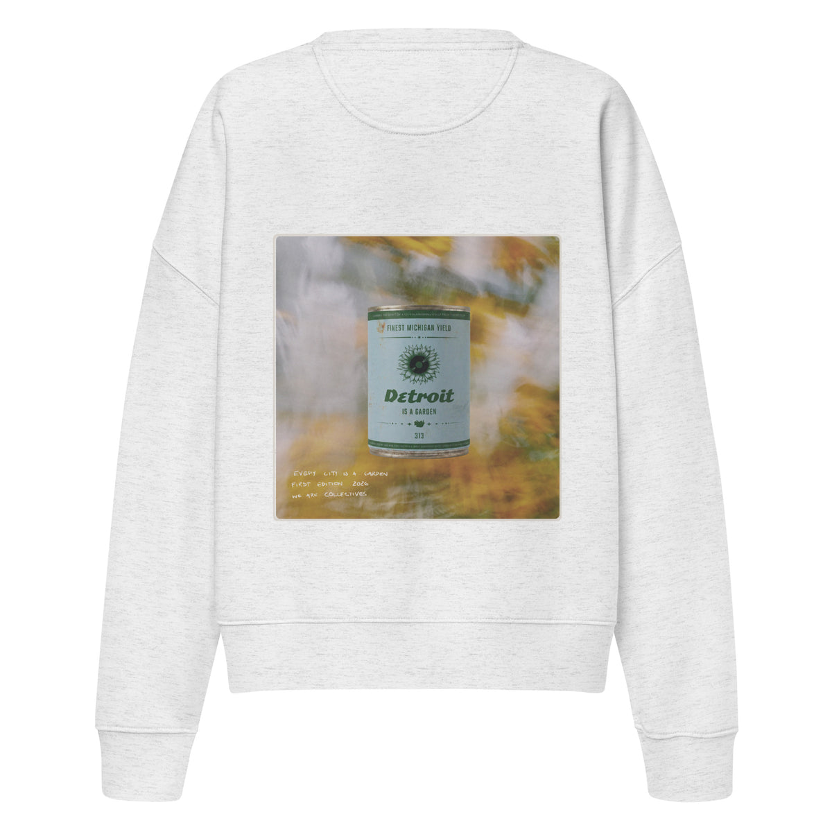 Detroit is a garden cropped sweatshirt