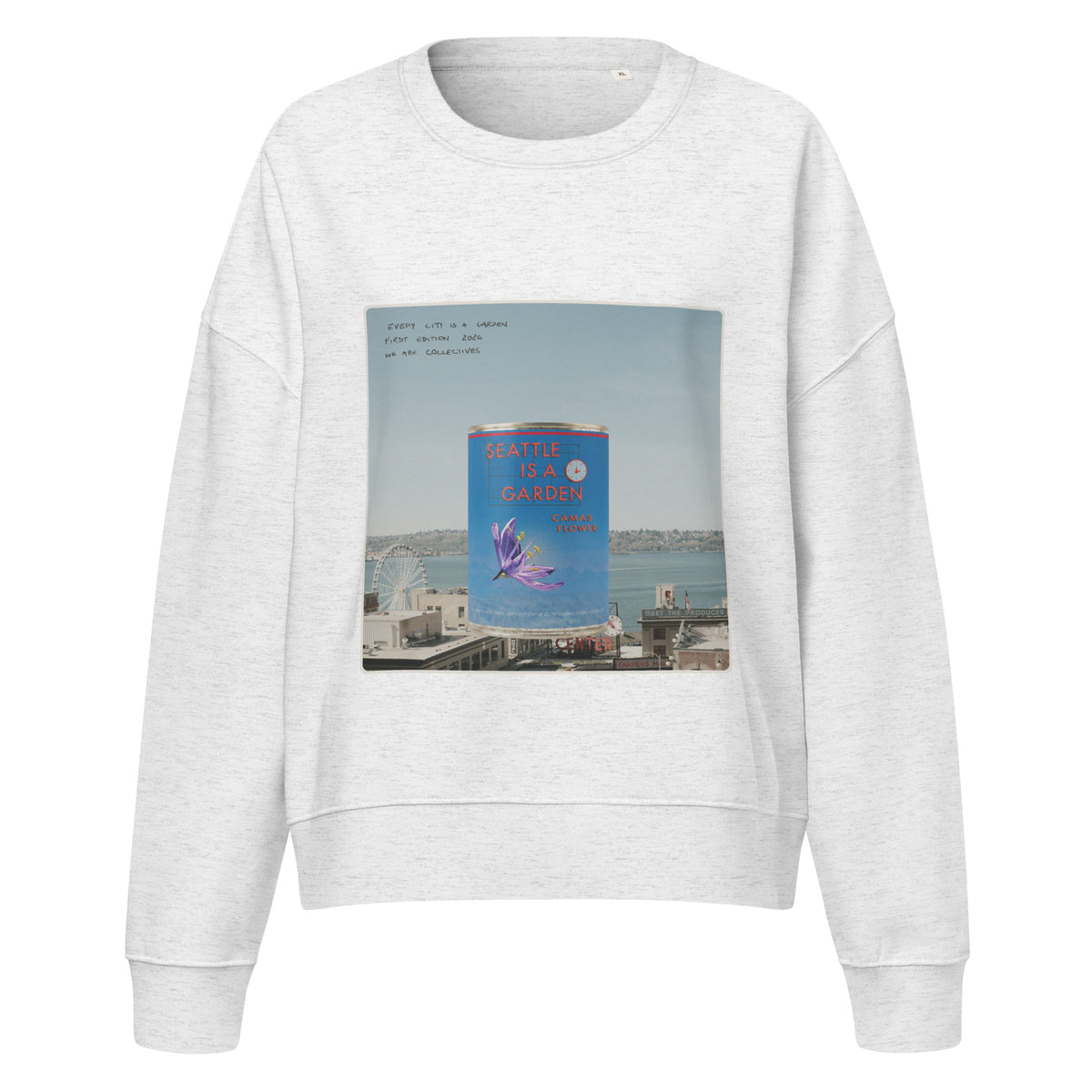 Seattle is a garden cropped sweatshirt