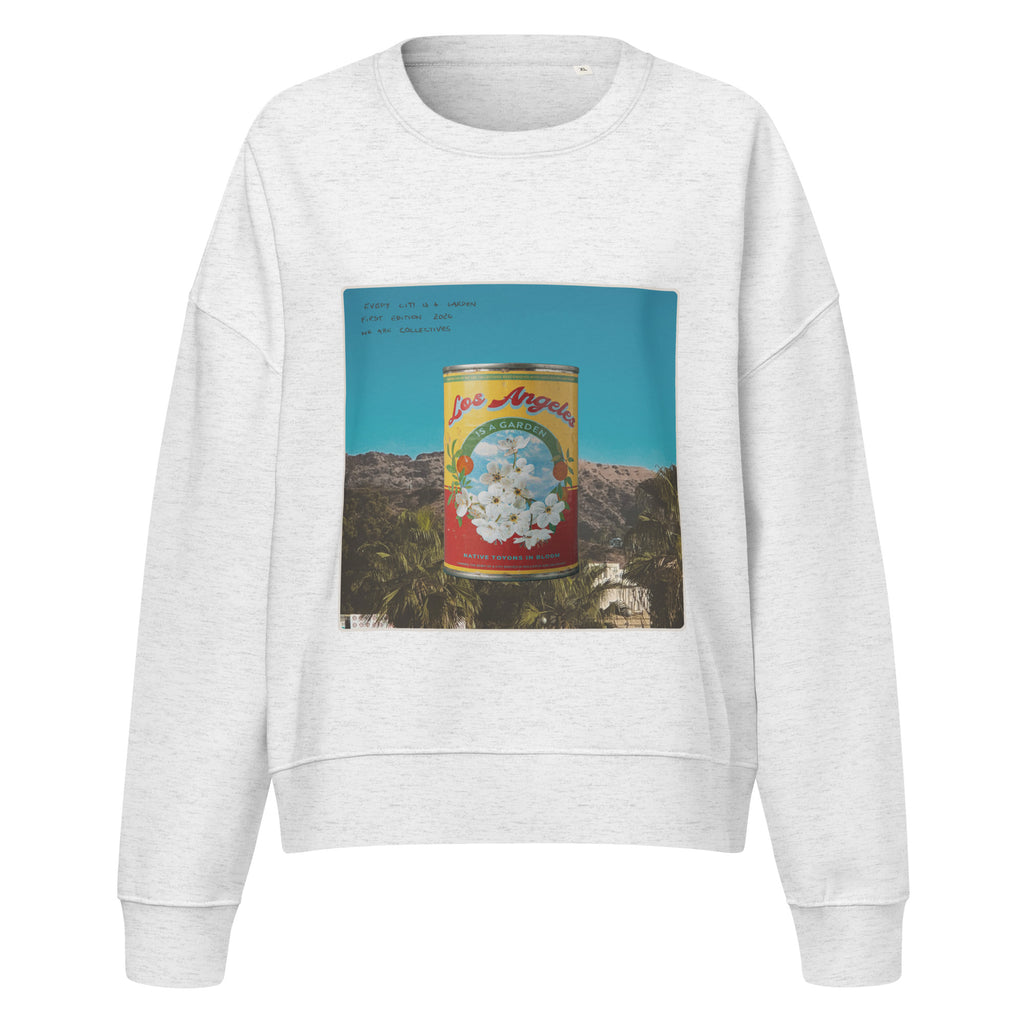 Los Angeles is a garden cropped sweatshirt