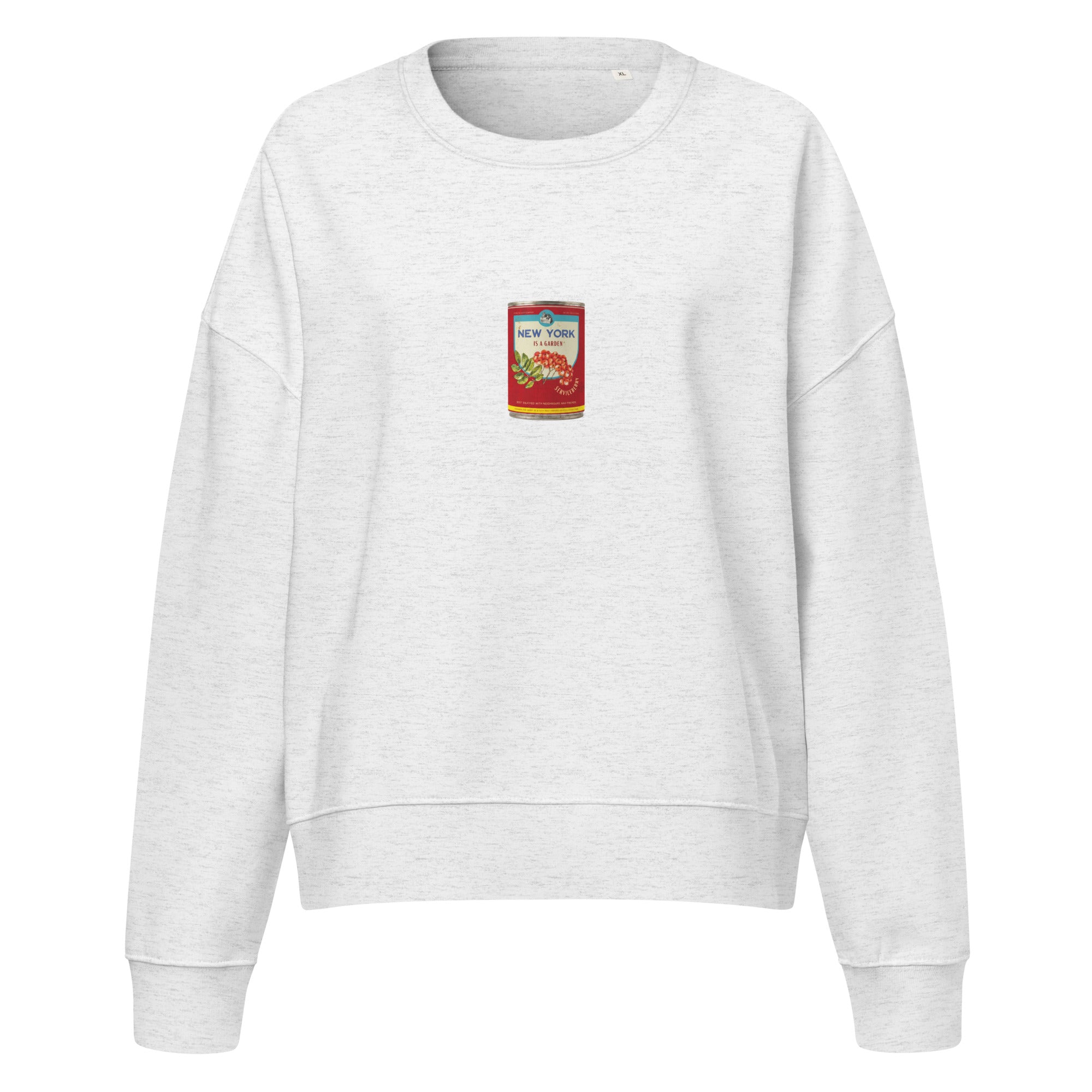 New York is a garden cropped sweatshirt