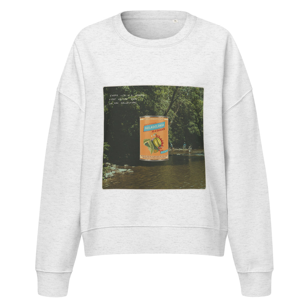 Philadelphia is a garden cropped sweatshirt