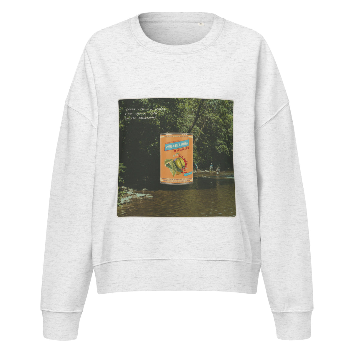 Philadelphia is a garden cropped sweatshirt