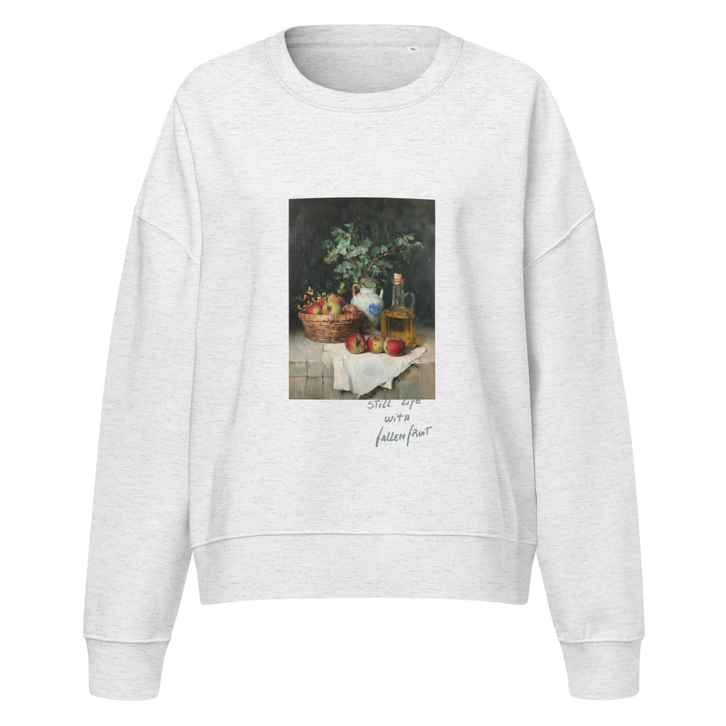 Fallen Fruit cropped sweatshirt