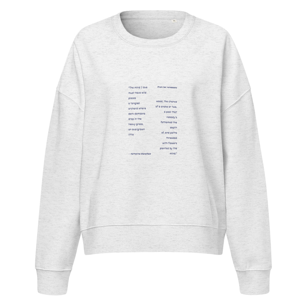 Wild Places cropped sweatshirt