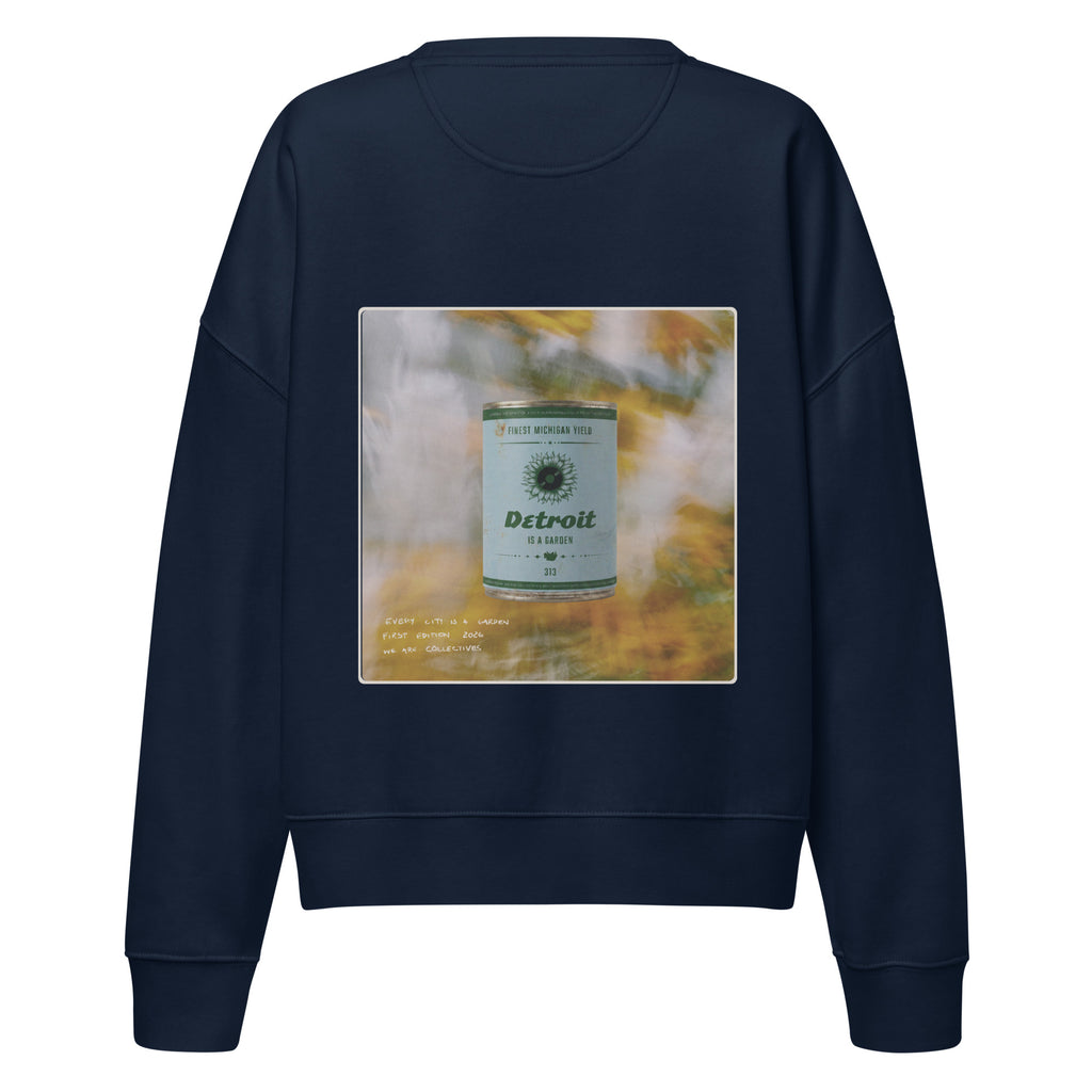 Detroit is a garden cropped sweatshirt