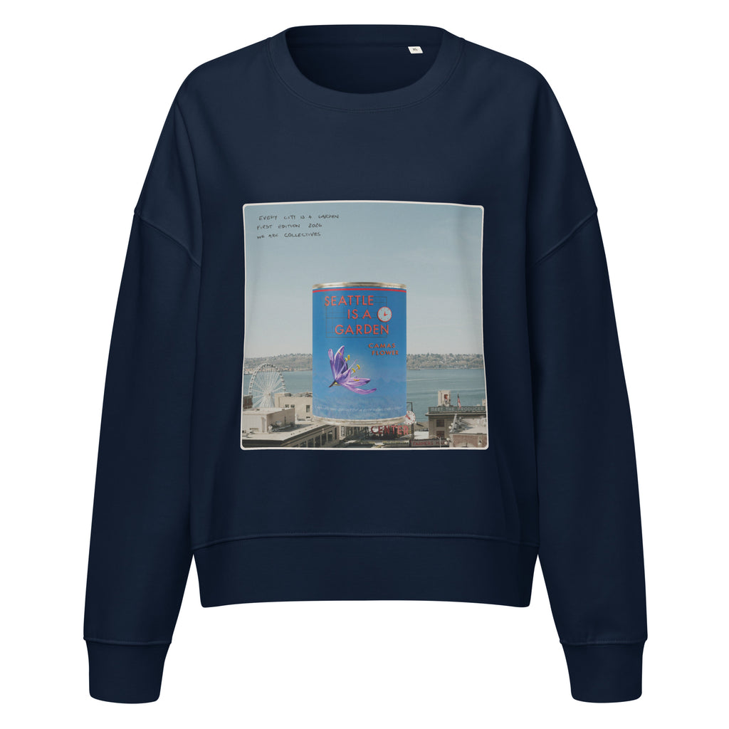 Seattle is a garden cropped sweatshirt