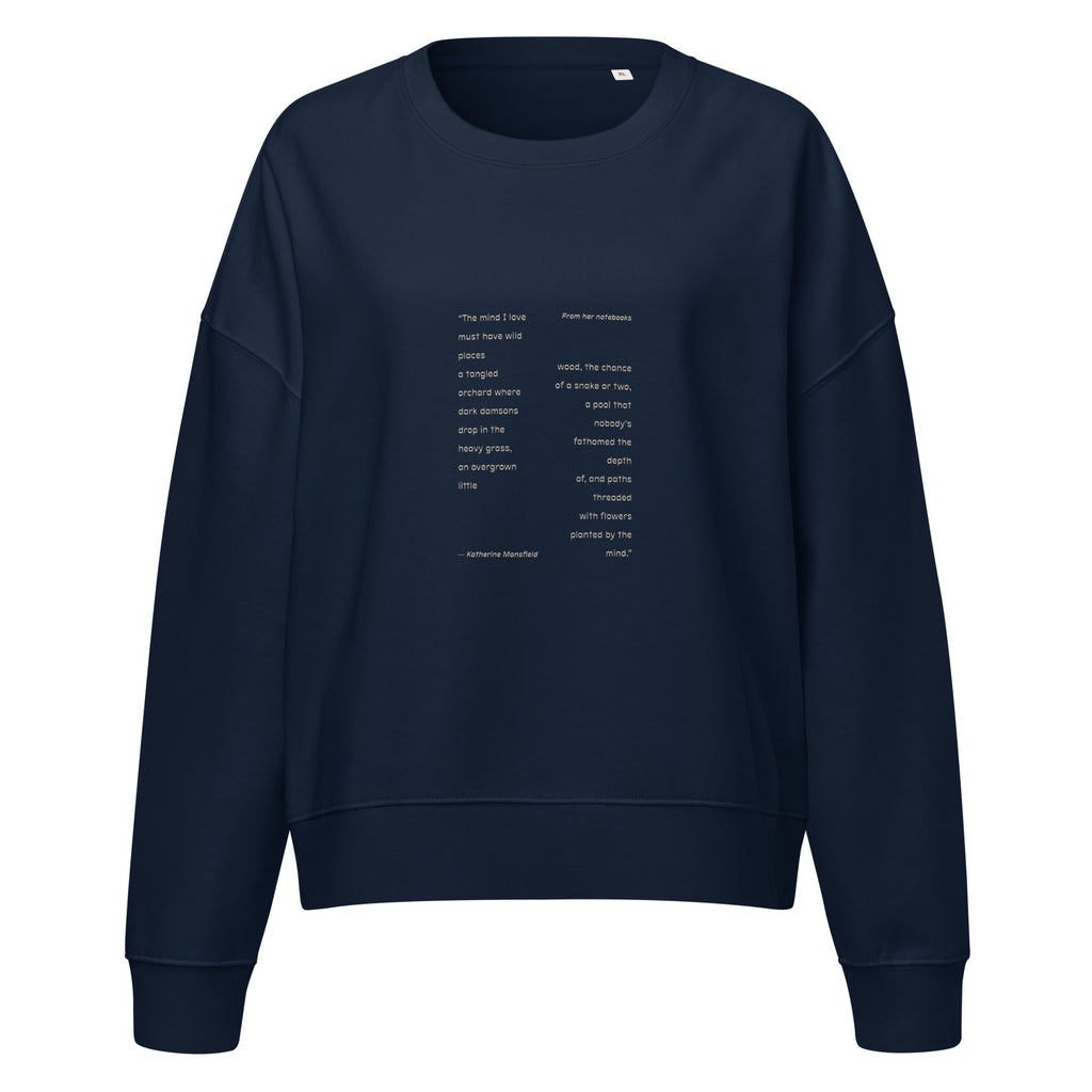 Wild Places cropped sweatshirt