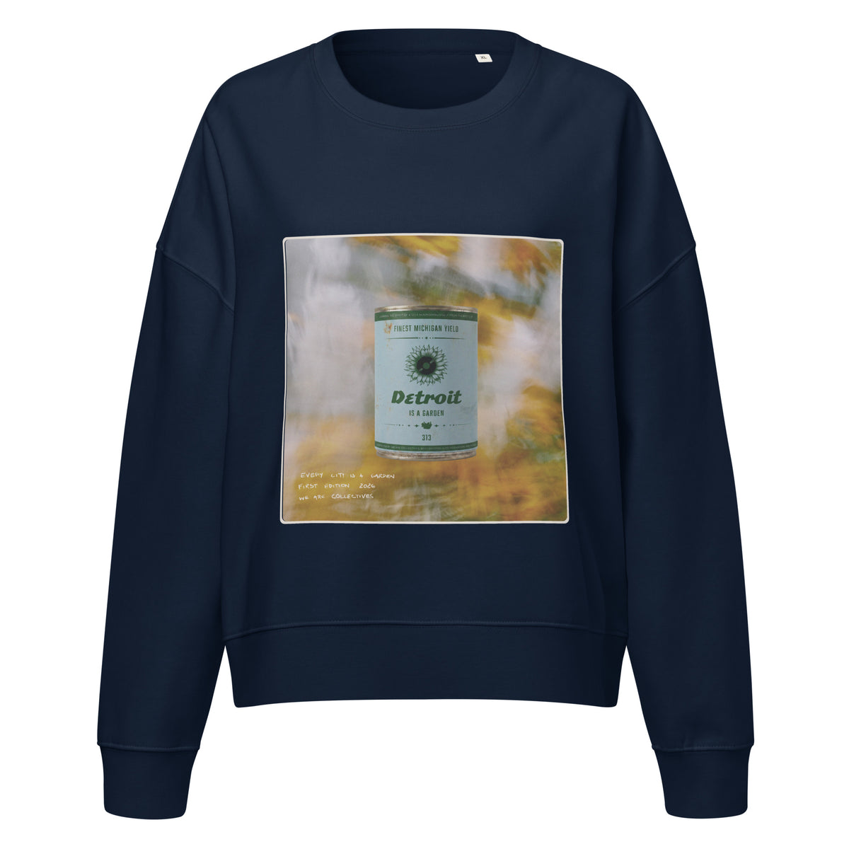 Detroit is a garden cropped sweatshirt