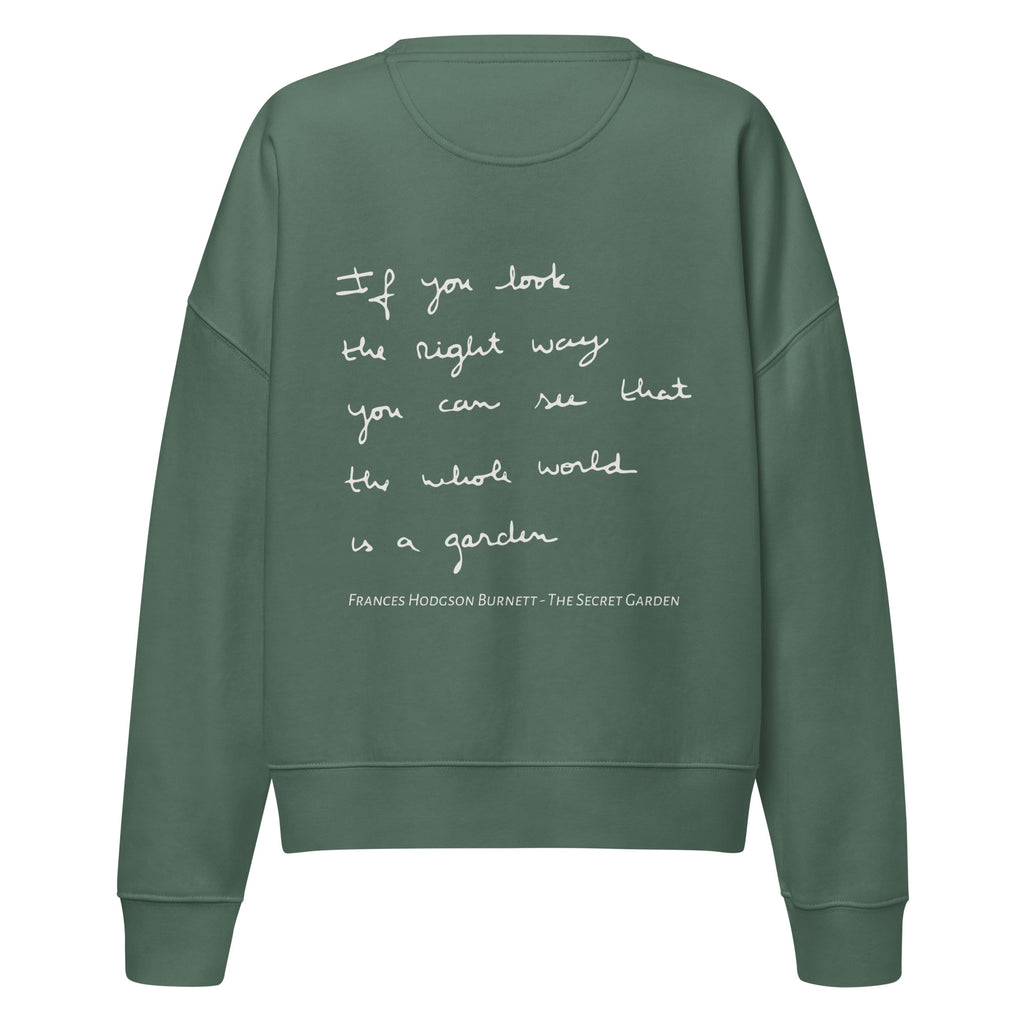 Secret Garden cropped sweatshirt
