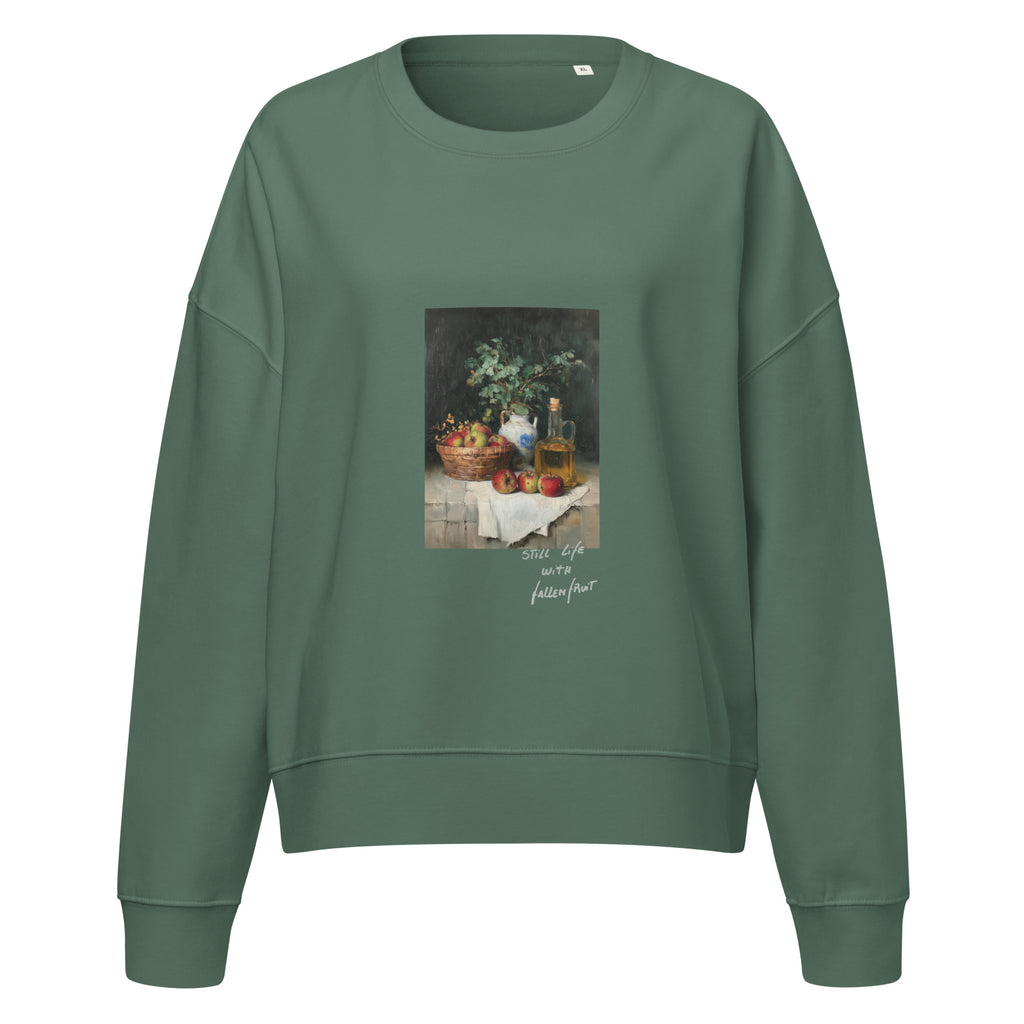 Fallen Fruit cropped sweatshirt