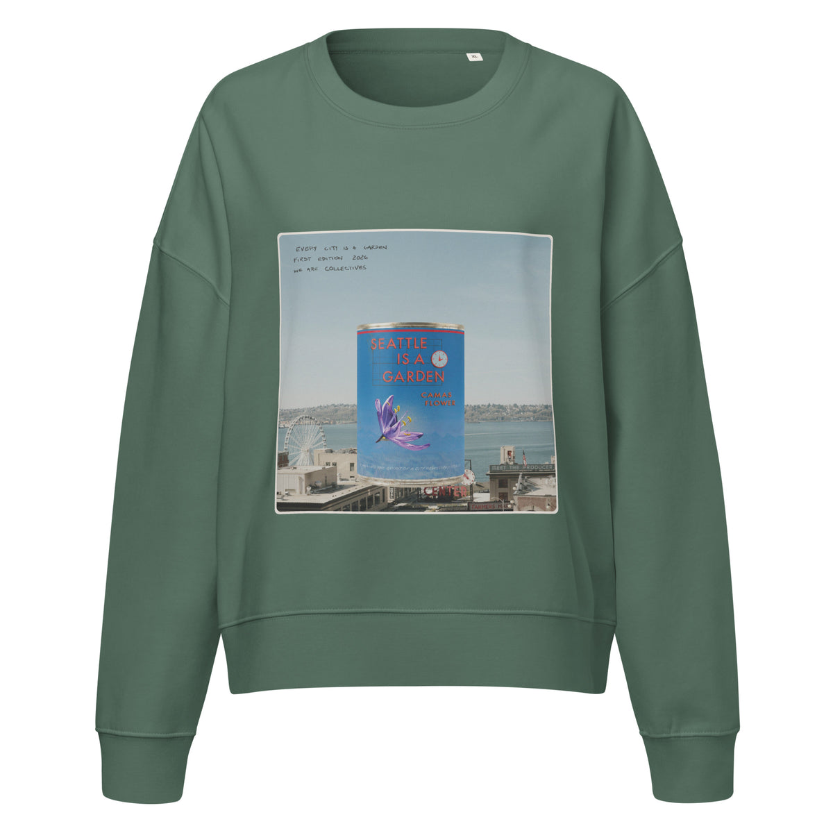 Seattle is a garden cropped sweatshirt