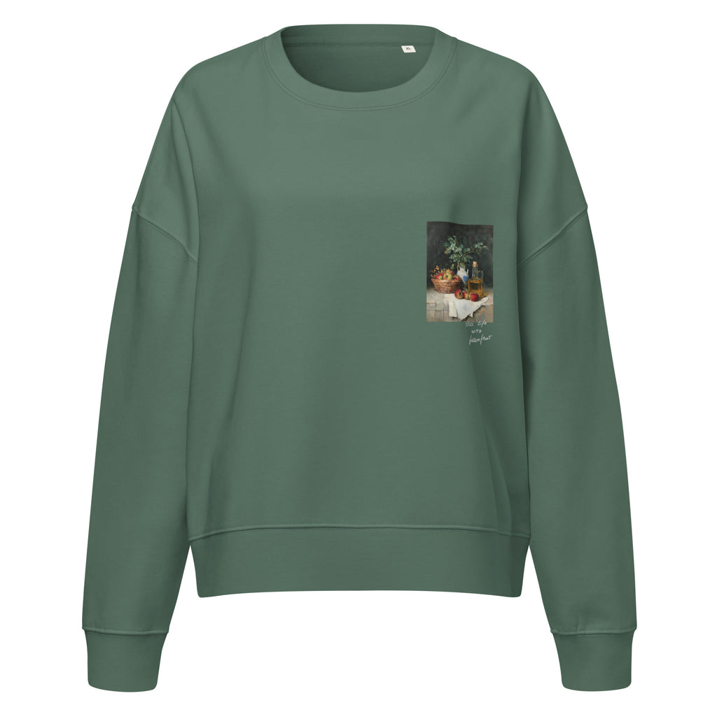Fallen Fruit cropped sweatshirt