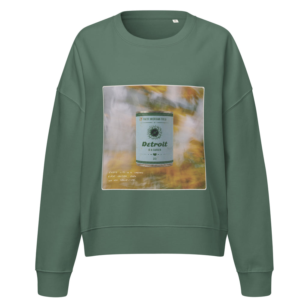 Detroit is a garden cropped sweatshirt